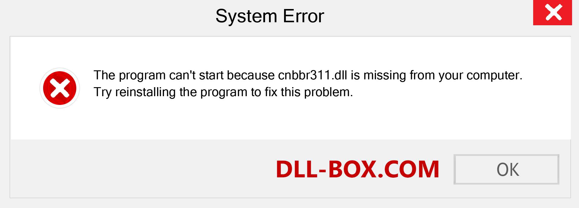  cnbbr311.dll file is missing?. Download for Windows 7, 8, 10 - Fix  cnbbr311 dll Missing Error on Windows, photos, images